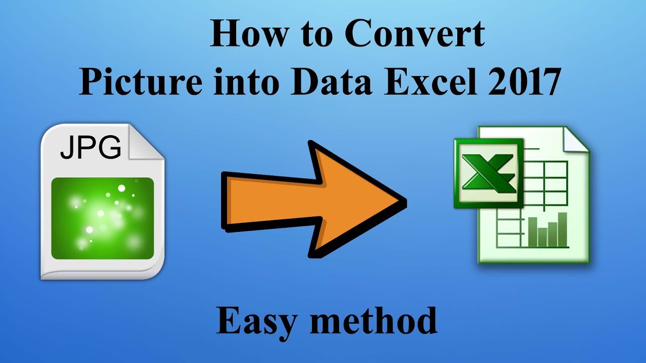 convert picture to excel spreadsheet